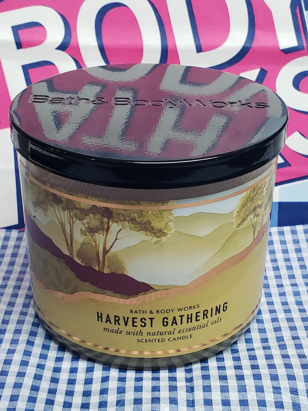 BBW Harvest Gathering Large 3 Wick Candle Home Fragrance Decor